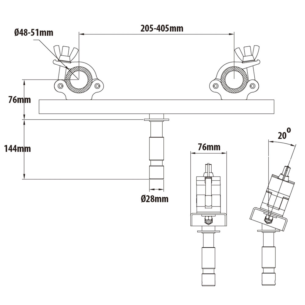 Кронштейн KUPO KCP-835 TRUSS COUPLER