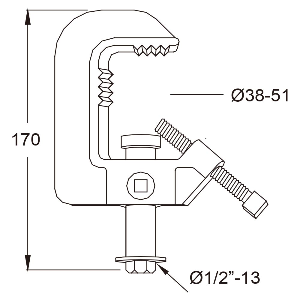 Зажим KUPO C-06 HEAVY DUTY CLAMP